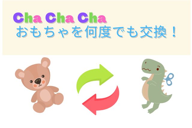 Cha Cha Cha(チャチャチャ)のおもちゃは何度でも交換可能
